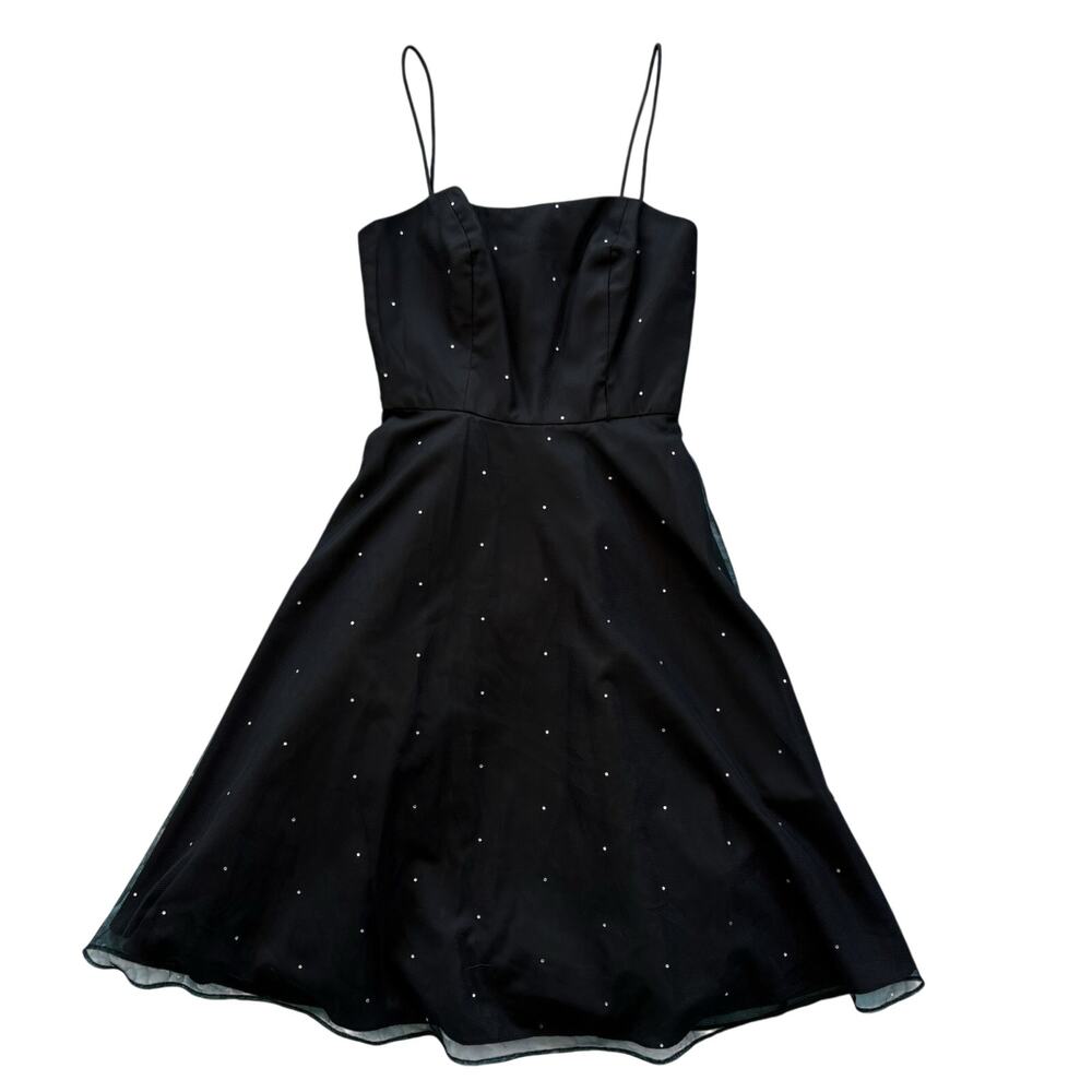 Morgan and Co. by Linda Bernell Juniors Size 3/4 Rhinestone A-line Y2K Dress